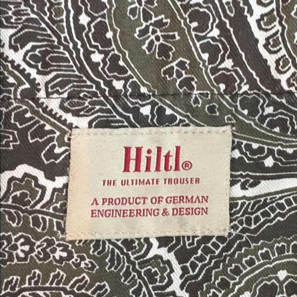 Hiltl trouser olive green men’s corduroy 5-pocket pants 36x34 98% cotton
